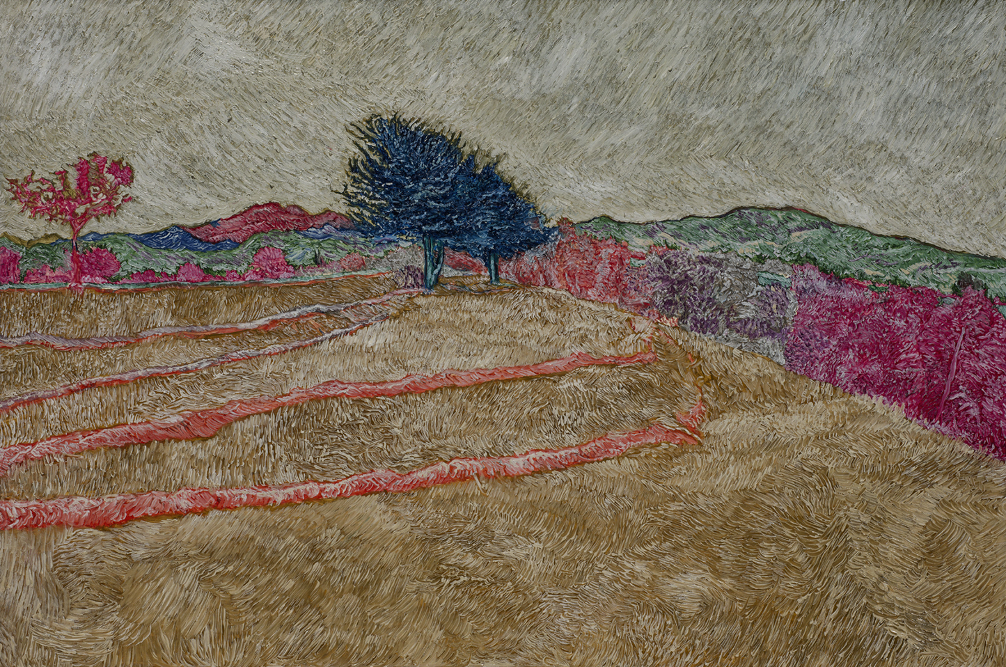 Far From Hills, Landscape Painting by Sayed Yawar Abbas, Oil on Canvas, 36 x 24 inches