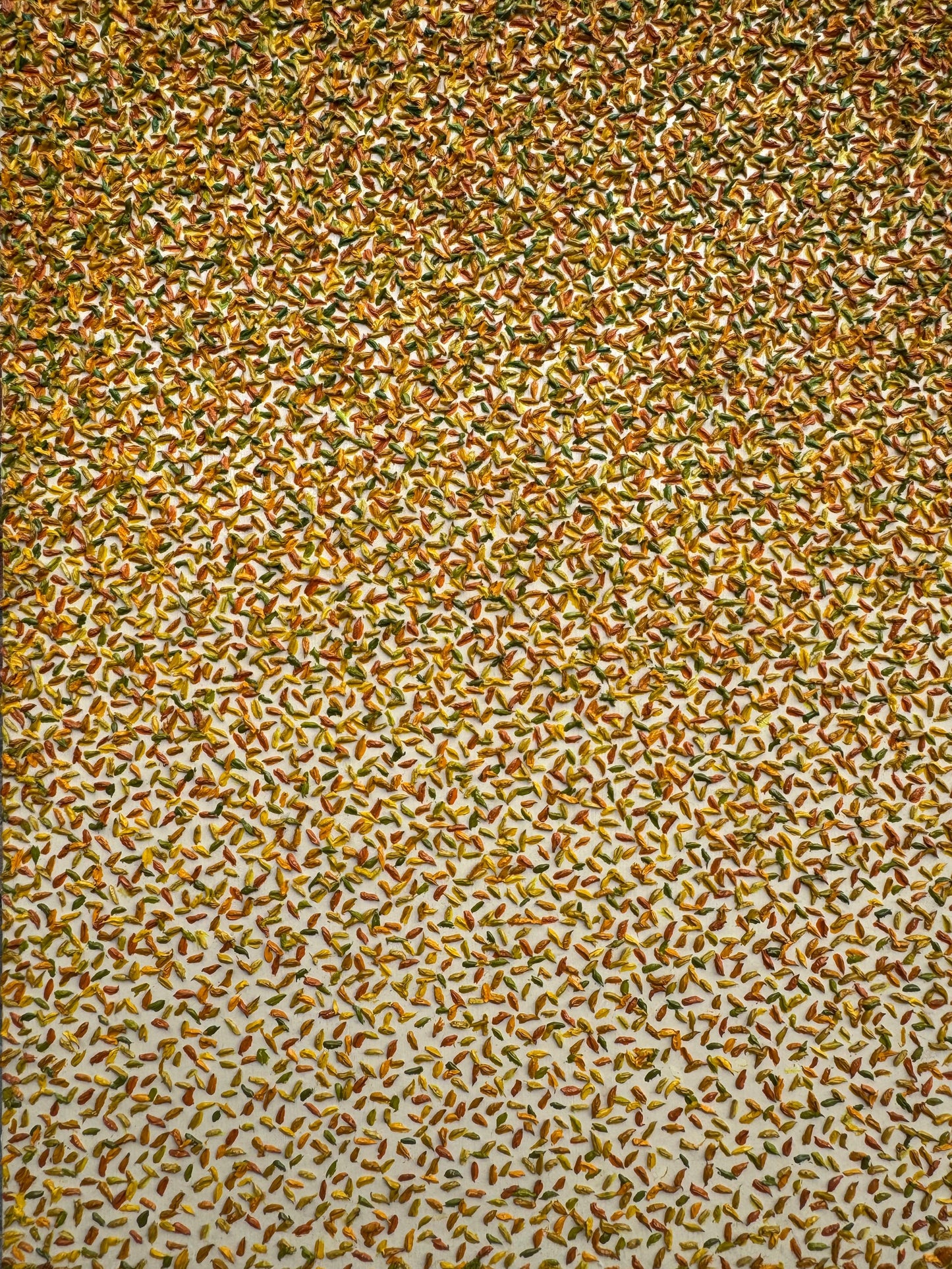 Fragments In Repetition, Abstract Painting by Zunaira Yousaf, Oil on Canvas, 18 x 24 inches