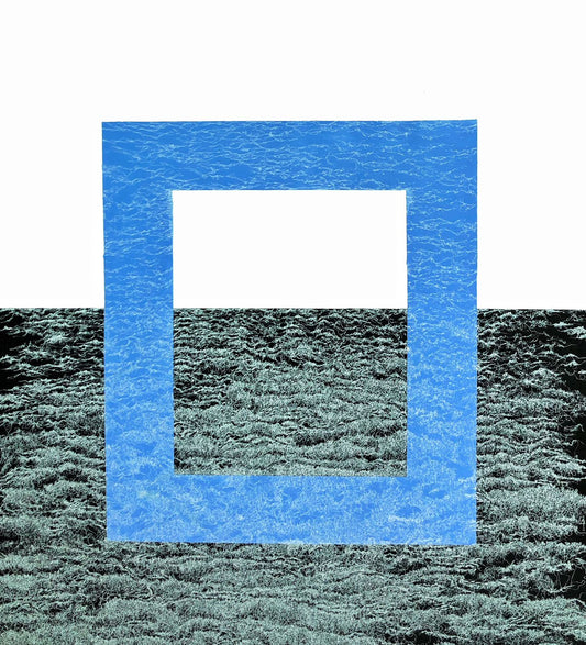 Framing The Unbound, Abstract Painting by Isra Noman, Ink on Canvas, 54 x 60 inches