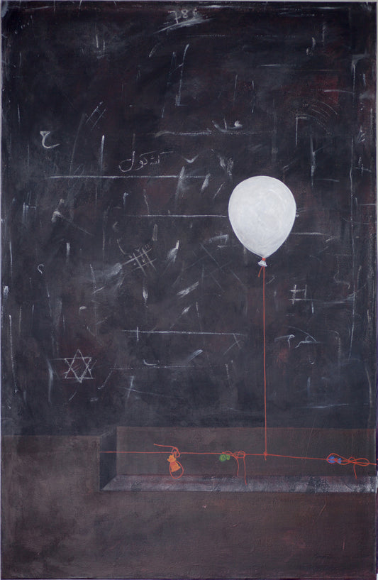 Held Along The Line, Painting by Agha Jandan, Acrylic on Canvas, 30 x 46 inches