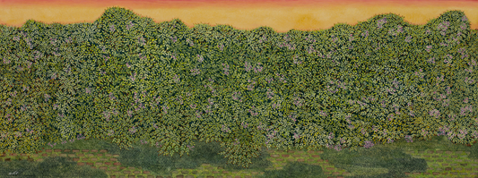 Hidden Garden, Miniature Painting by Aaila Zahra, Gouache on Paper, 50.3 x 21.7 inches