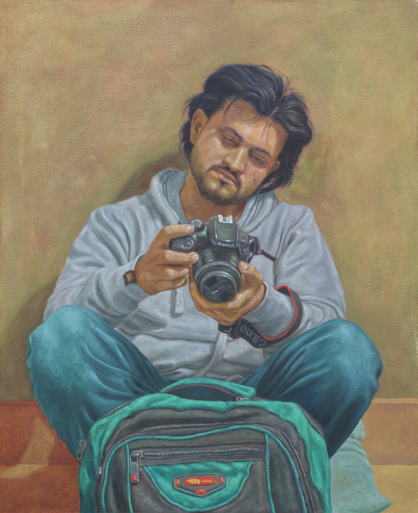 After Art Retreat, Painting by Shahzad Baloch, Oil on Canvas, 18 x 24 inches