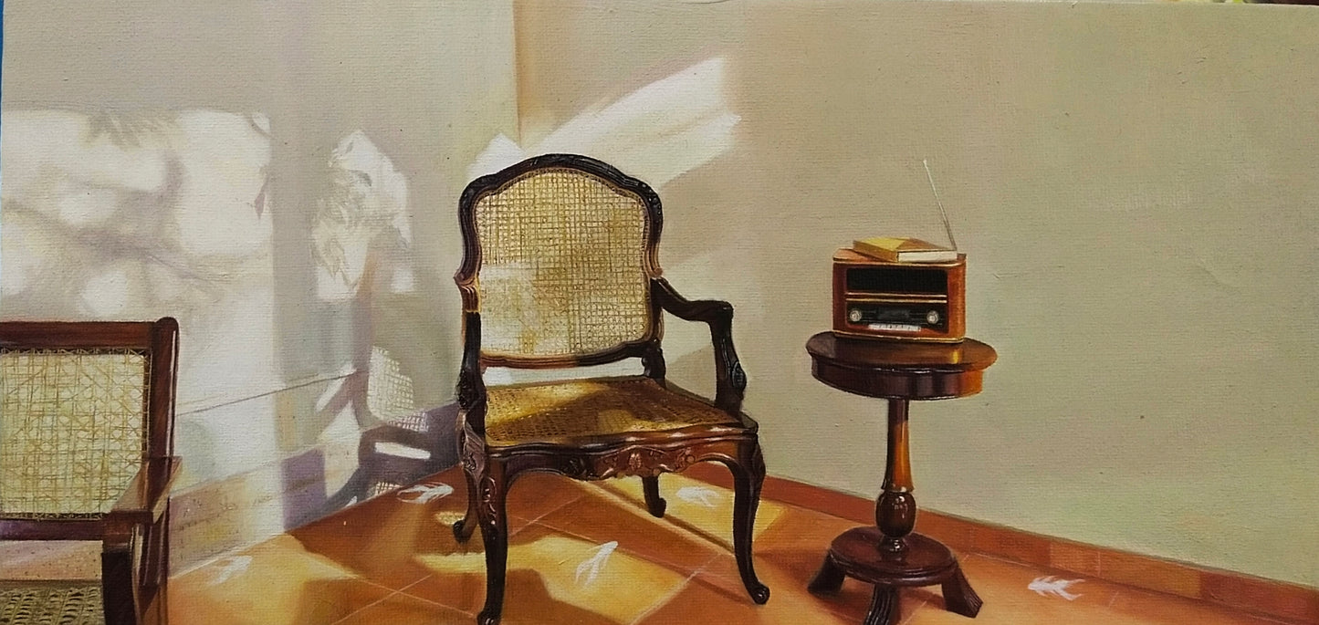 Untitled, Painting by Dura Shawar, Oil on Canvas, 15 x 6 inches