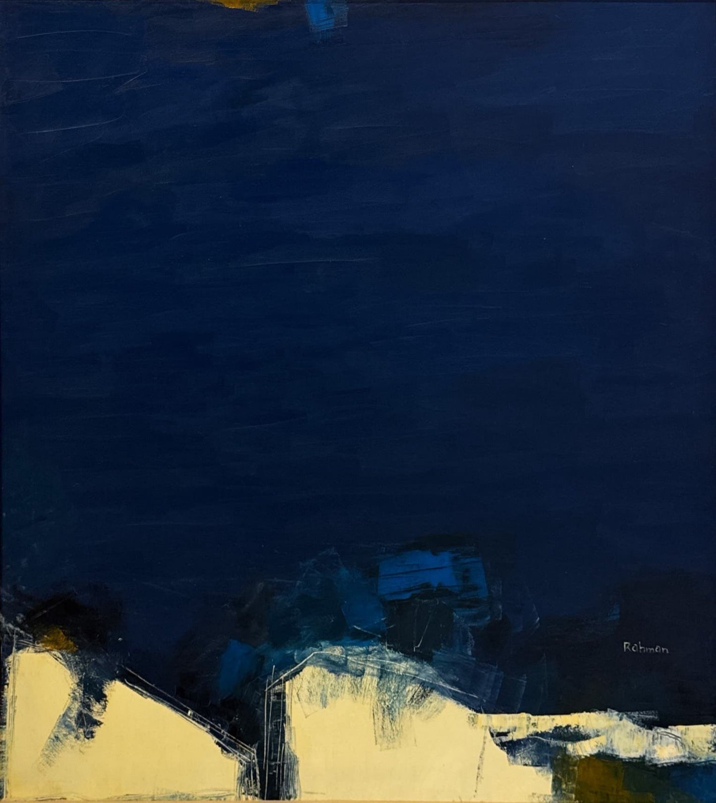 Untitled, Abstract Painting by Abdur Rahman, Oil on Canvas, 36 x 36 inches