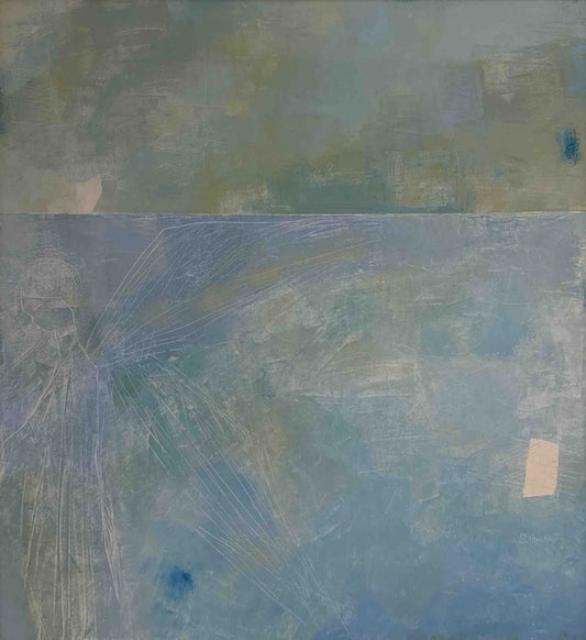 Untitled, Abstract Painting by Abdur Rahman, Oil on Canvas, 36 x 36 inches