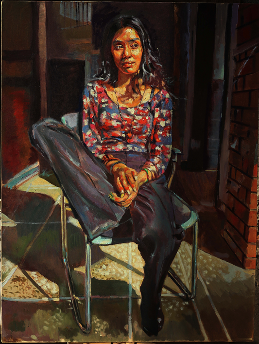 Untitled, Painting by Buland iqbal, Oil on Canvas, 36 x 48 inches