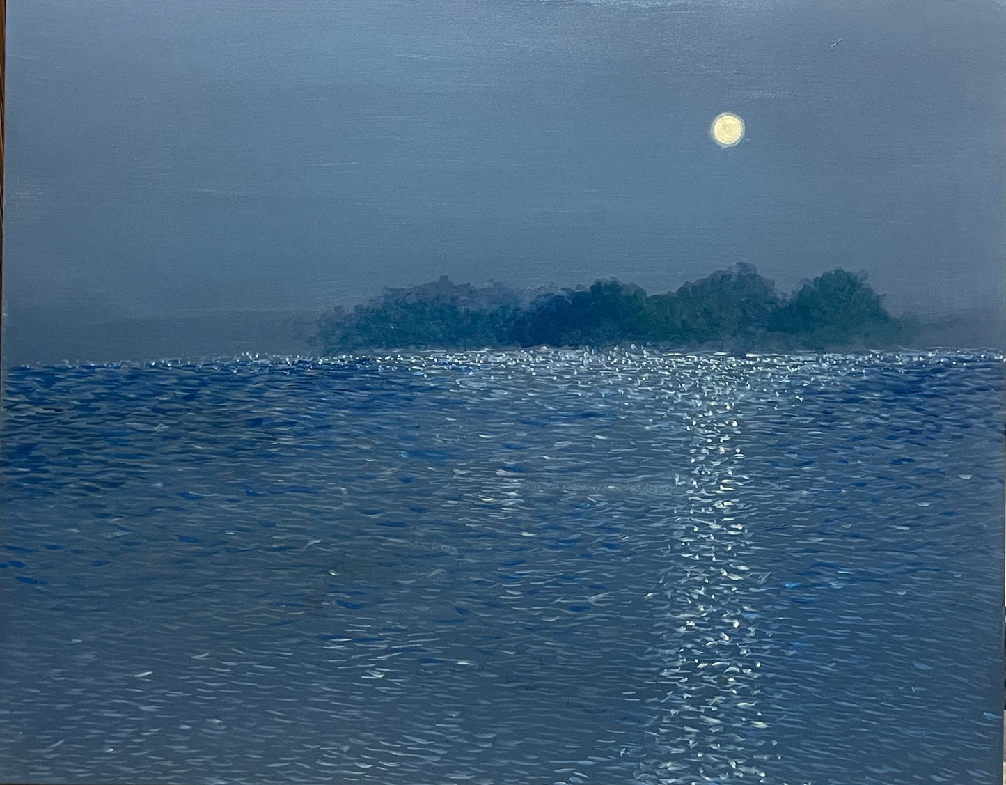 Jhilmill, Seascape Painting by Shams Ul Arfeen Hashmi, Acrylic on Canvas, 30 x 24 inches