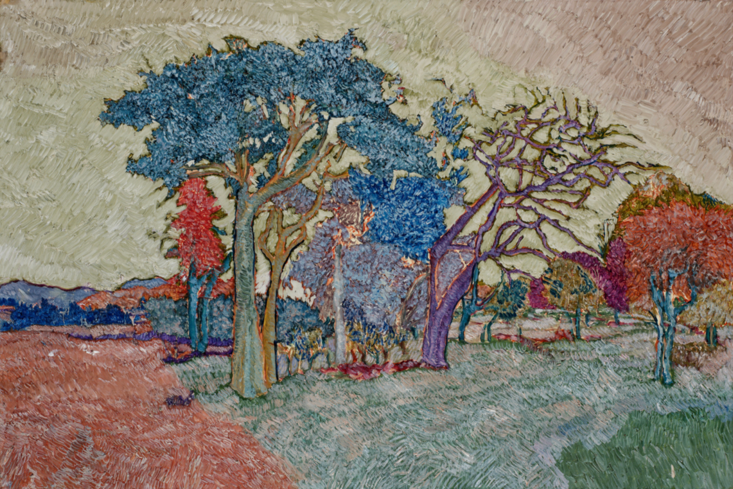 Beauty is Calm, Landscape Painting by Yawar Abbas, Oil on Canvas, 36 x 24 Inches