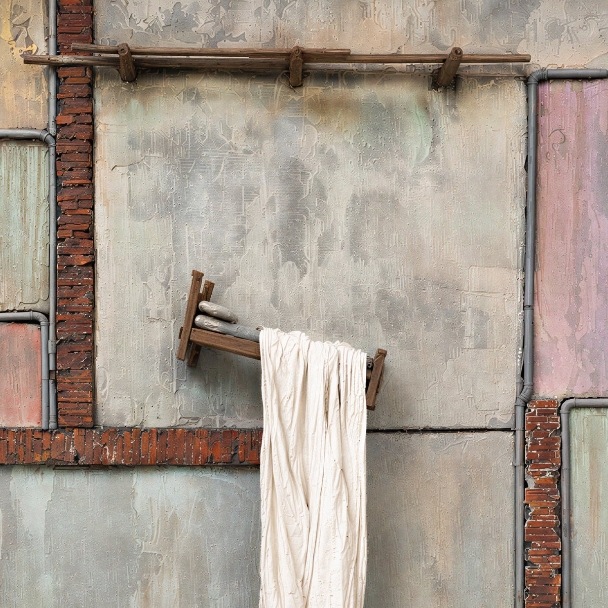 Intuition, Artwork by Hassan Rana, Mixed Media Diorama, 26 x 26 inches