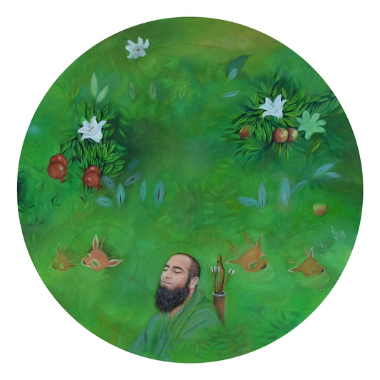 The Chosen and Innocent Dreamers, Painting by Syed Noroz Ali, Oil on Canvas, 24 x 24 inches