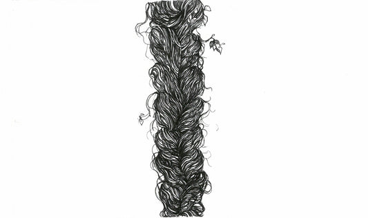Visions of Dawn/6, Drawing by Rameen Rizvi, Pen and Ink on Wasli, 6 x 4 inches