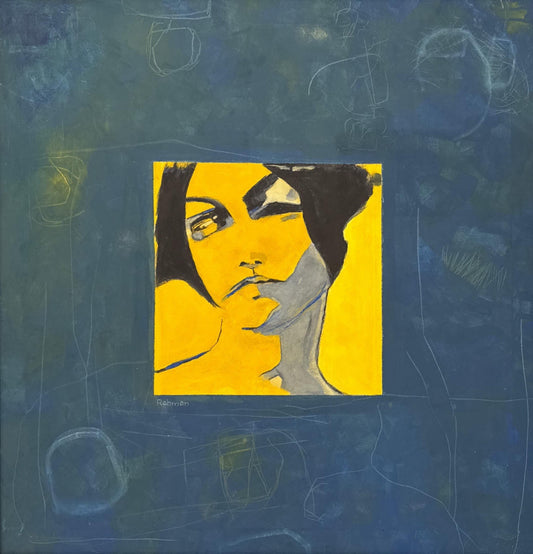 Untitled, Portrait Painting by Abdur Rahman, Oil on Canvas, 30 x 30 inches
