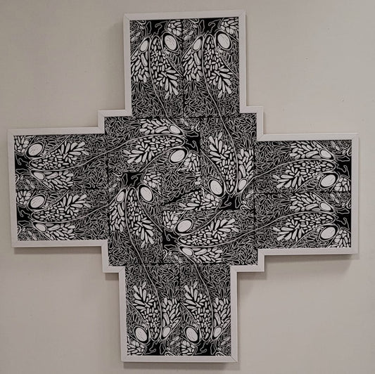 Untitled, Print by Saleha Naseem, Print on Paper Board, 36 x 36 inches