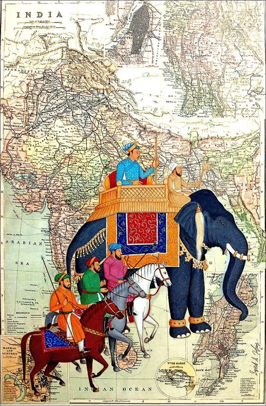 Untitled, Figurative Painting by Syed A. Irfan, Mixed Media on Wasli, 12 x 16 inches