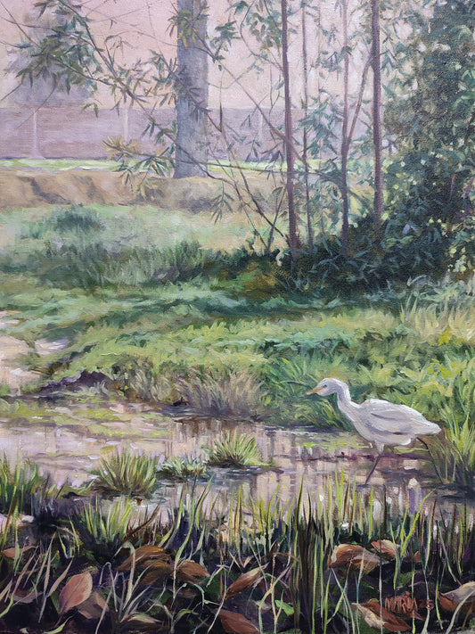 "Contentment", Landscape Painting by Maria Danyal, Oil on Canvas, 18 x 24 inches