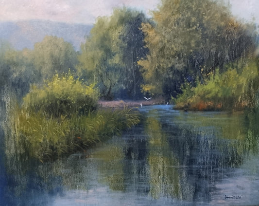 Untitled, Landscape Painting by Tahir Bilal Ummi, Oil on Canvas, 30 x 24 inches