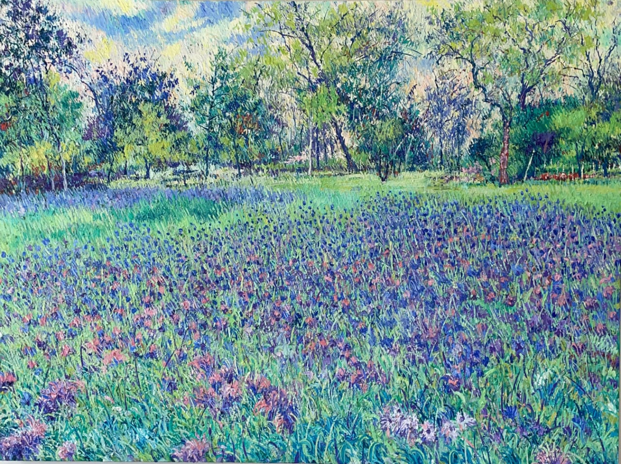 Untitled, Landscape Painting by Abid Khan, Oil on Canvas, 40 x 30 inches