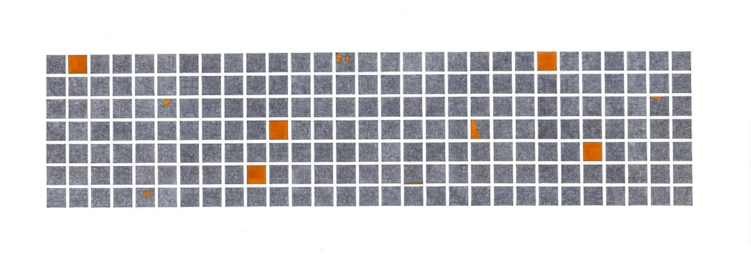 "Submerged", Abstract Painting by Shanza Zohrah, Mixed Media, 35.5 x 9.75 inches