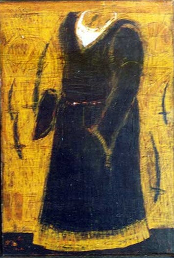 Poshak-II, Figurative Painting by Meher Afroz, Acrylic on Canvas
