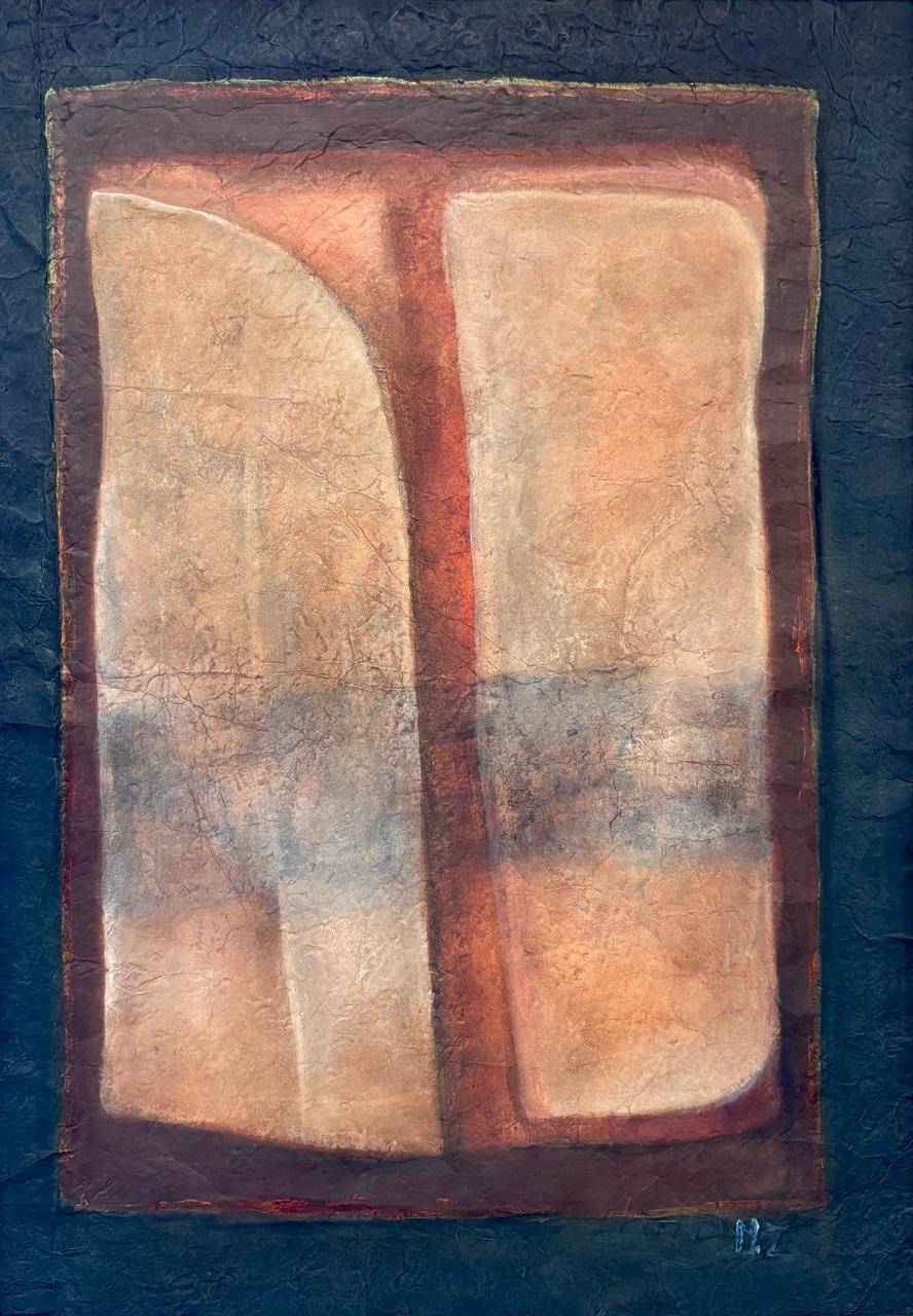 Abstract Painting by Mobina Zuberi, Oil on Canvas, 20 x 30 Inches