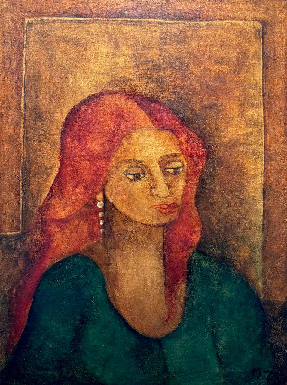 Figurative Painting by Mobina Zuberi, Oil on Canvas, 18 x 24 Inches