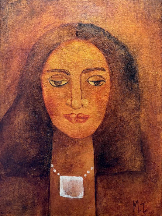 Figurative Painting by Mobina Zuberi, Oil on Canvas, 12 x 15 Inches