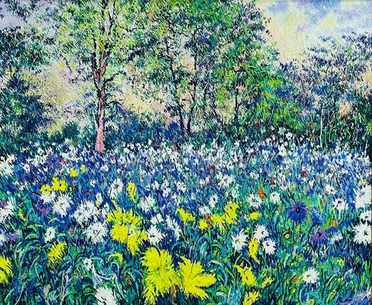 Landscape Painting by Abid Khan, Oil on Canvas, 36 x 30 Inches