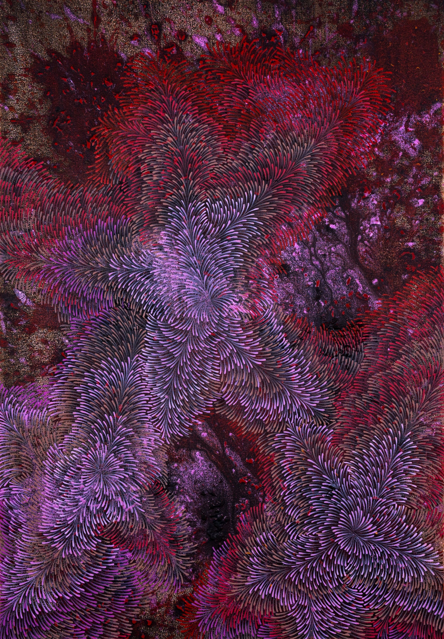 Within Us - I, Abstract Painting by Mirza Zeeshan, Acrylic on Canvas, 16.5 x 24 Inches