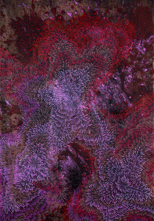 Within Us - I, Abstract Painting by Mirza Zeeshan, Acrylic on Canvas, 16.5 x 24 Inches