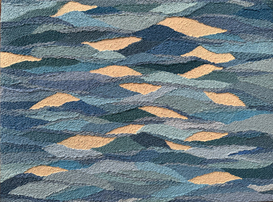 Waves of Silence, Painting by Zunaira Yousaf, Oil on Canvas, 24 x 18 inches