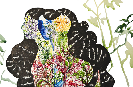Seasons, Painting by Faqeha Nadeem, Watercolour on Paper, 30 x 20 inches
