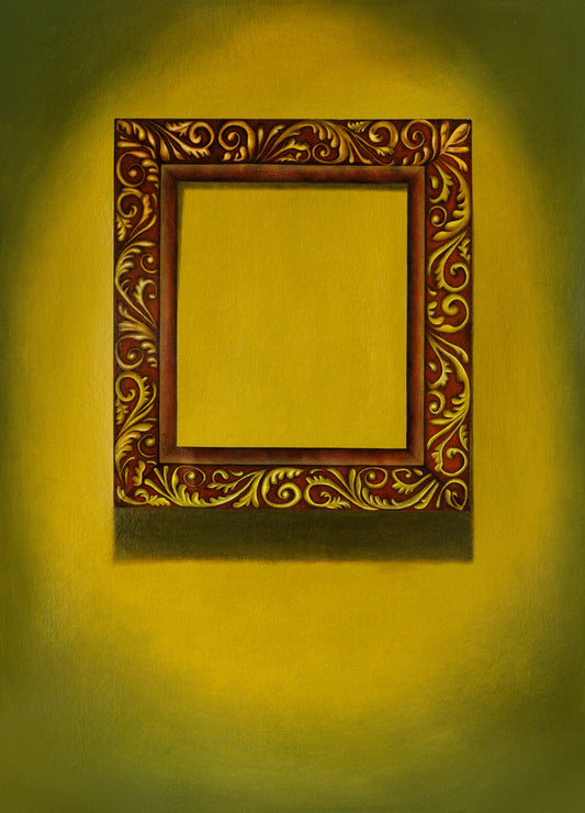 A Frame, Painting by Raheela Abro, Mixed Media on Paper, 17 x 24 inches