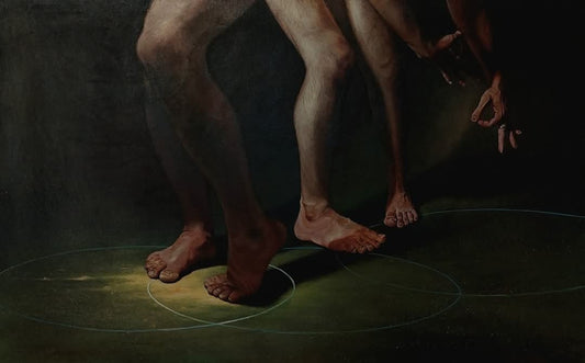 Madari, Painting by Anwar Khan, Oil on Canvas, 72 x 48 inches