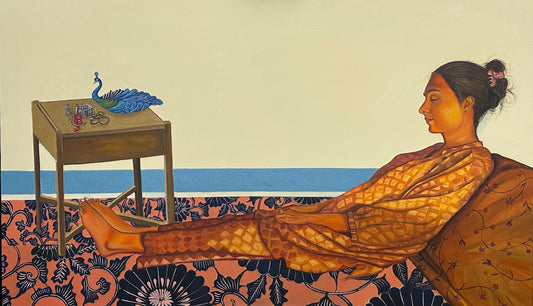Untitled, Painting by Maryam Ahsan, Oil on Canvas, 40 x 24 inches