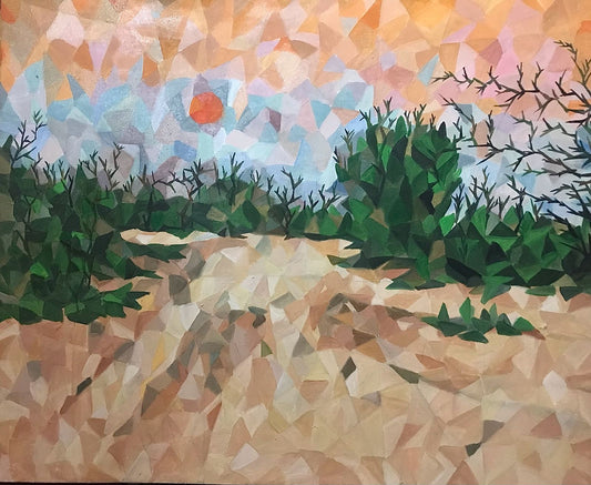 Untitled, Painting by Safia Khilji, Oil on Canvas, 36 x 24 inches