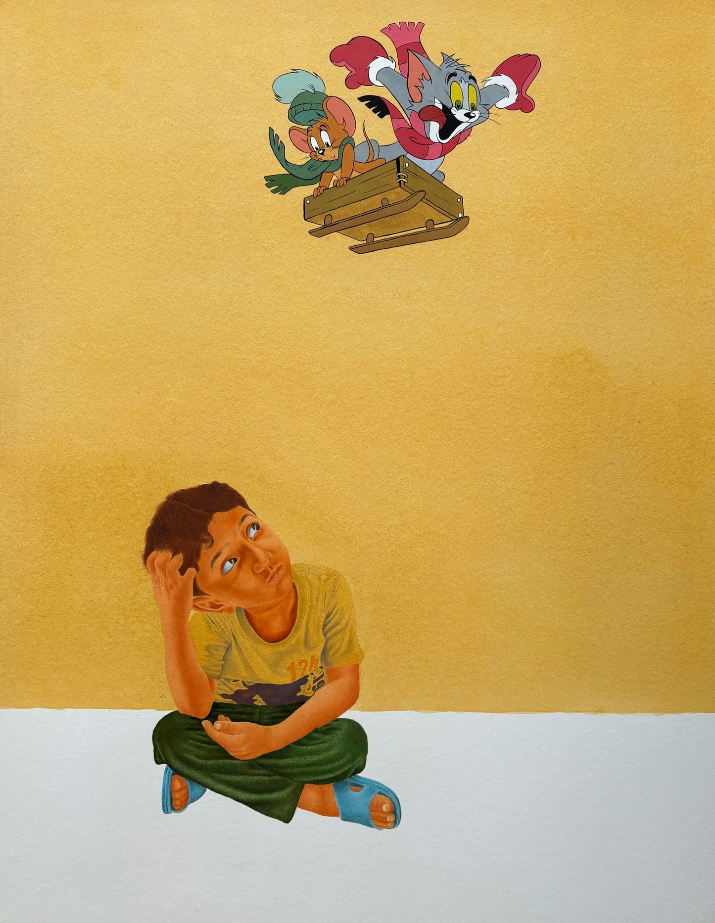 Dreamscape, Painting by Kabeer Atta Muhammad, Gouache on Wasli, 22 x 28 inches