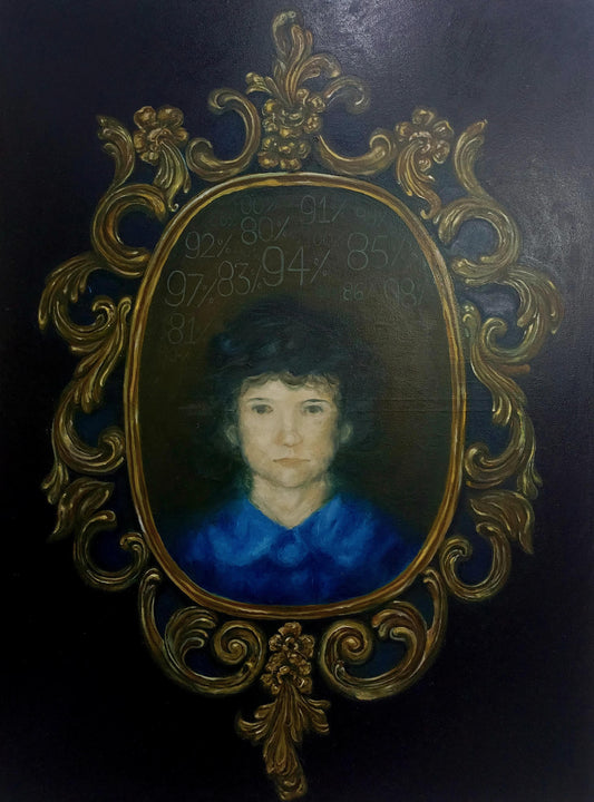 The World I Couldn't Reach, Painting by Ayesha Anwar, Oil on Canvas, 36 x 48 inches