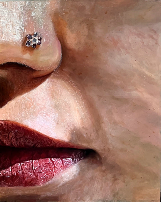 Skin, Painting by Maryam Yahya, Oil on Canvas, 48 x 60 inches