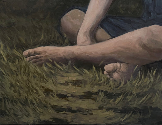 Khaaki, Painting by Layeba Salman, Oil on Canvas, 30 x 20 inches