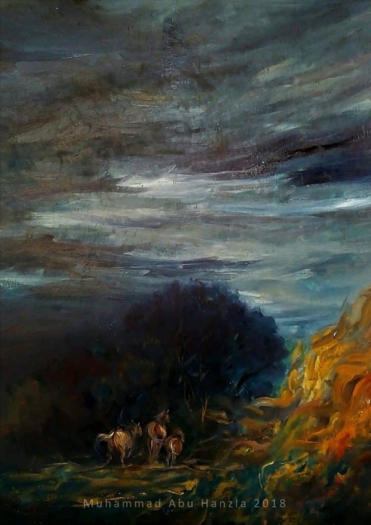 Oil on canvas 4 by 3 feet Muhammad Abu Hanzla 2018 sssssssssssssssff