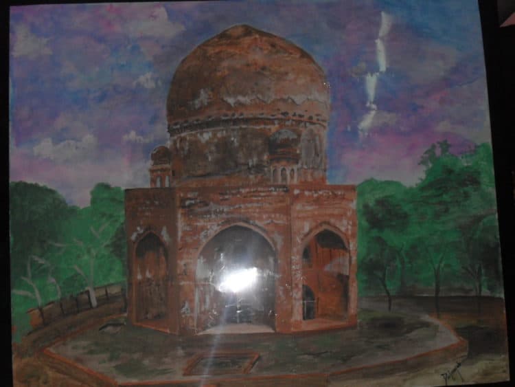 Painting of Tomb Media : Water Color SAM_6090