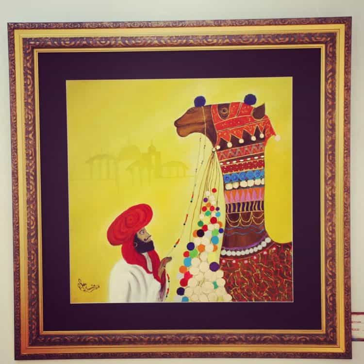Culture of Pakistan 24*24 inches mixed media 250$ 55545355_1303964689762366_2516734312993259520_n