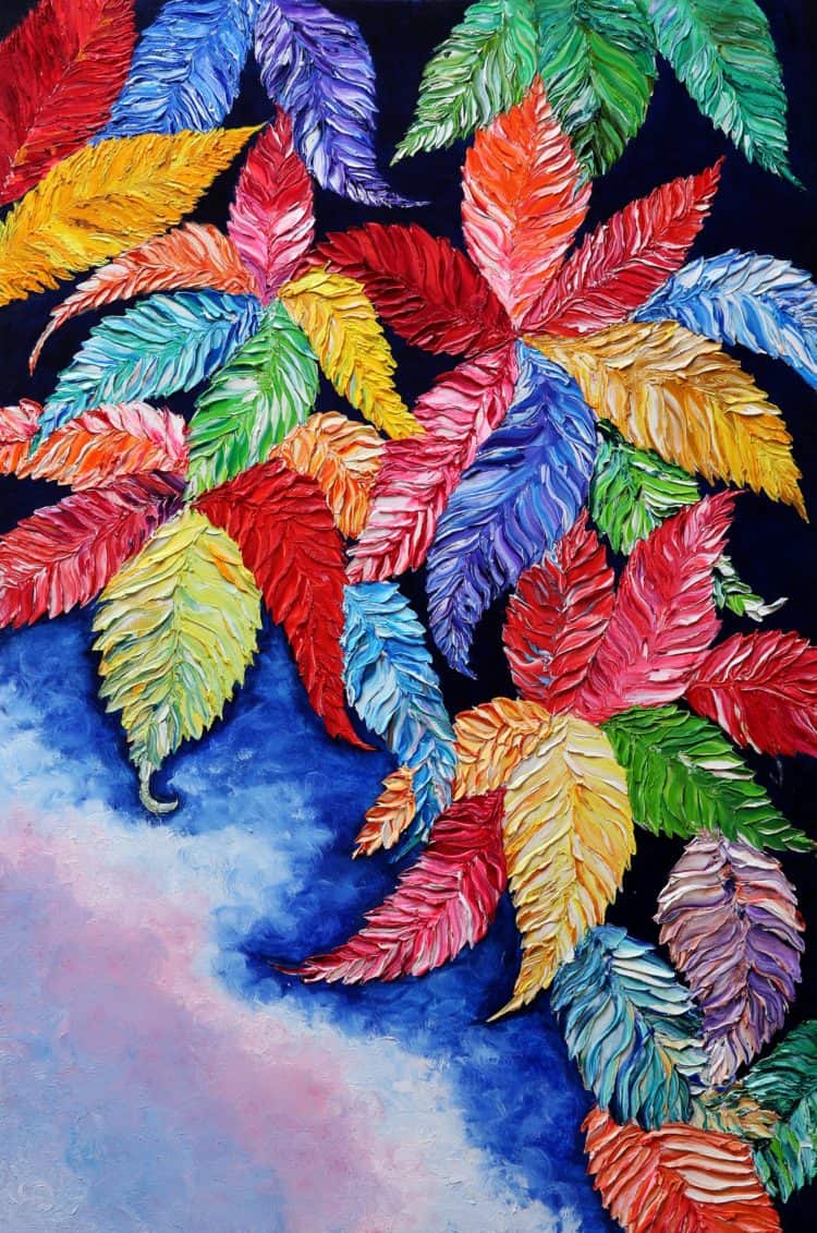 Spring Leaves 24*36 inches Oil on Canvas 300$ GR8A9545