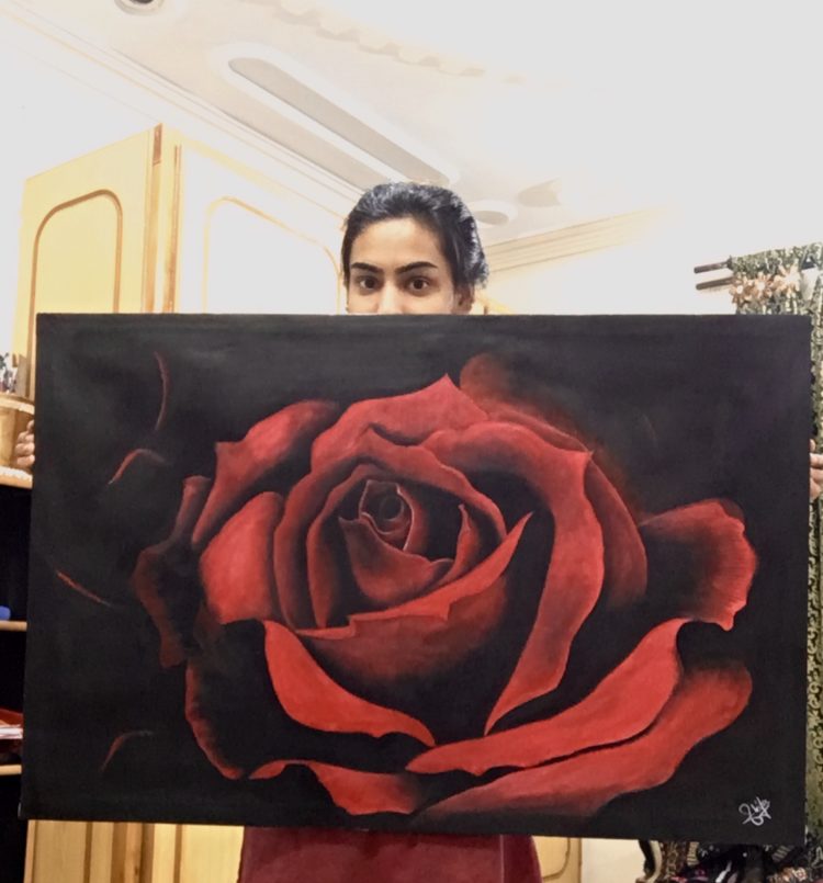 Rose 🌹 oil on canvas 24×36 4A5238A0-5F9A-4277-BA03-EA0397FB8663