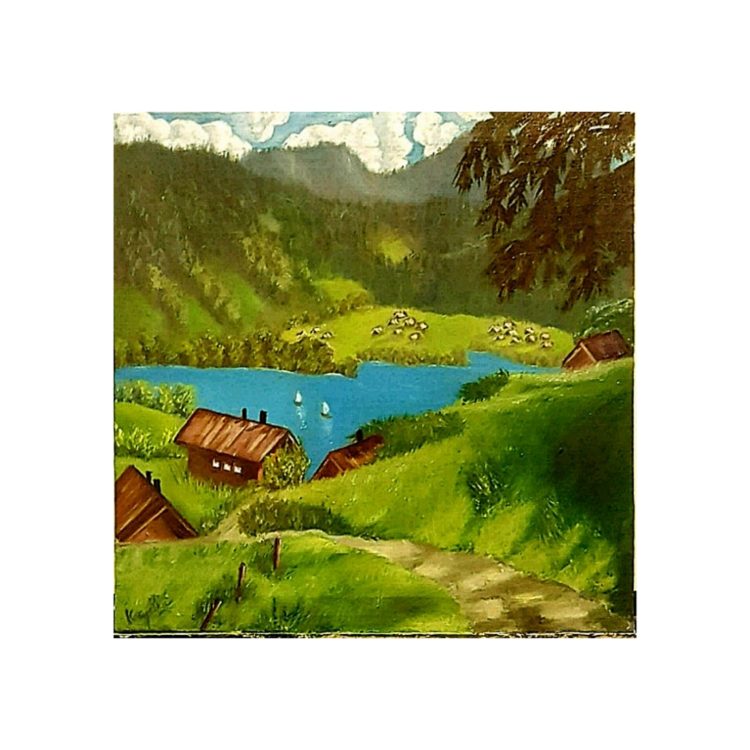 “VALLEY” Oil on 12×12 inches Canvas For purchases and commissions and to know more abou